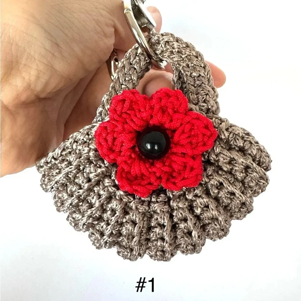 NWT Handmade Mini Flower Purse Keychain $25 EACH
